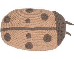 Kidsdepot Kussen - Ladybird - Roze/Bruin