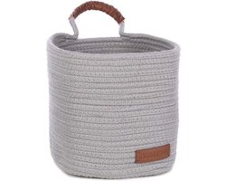 KidsDepot mandje grijs - OpbergenOpbergers - Katoen - Ø 20 centimeter x 20 centimeter  - OpbergenOpbergers - Katoen