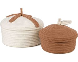 KidsDepot Opbergmanden Bowie - Naturel - Terra (set van 2)