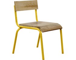 KIDSDEPOT ORIGNIAL STOEL HOUT-METAL Yellow (SET 2 STUKS)