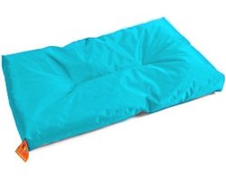 KidZ ImpulZ Groot Aankleedkussen XXL 90x50 cm - 10 cm dik - Gevuld met korrels - Licht aqua (turquoise)