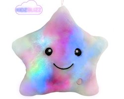 KidzBlizz Lichtgevend sterkussen - Slaapknuffel met licht voor kinderen