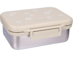 Kidzroom Nostalgia Broodtrommel - RVS lunchbox kinderen - Incl. divider - 1,8 liter - Groen