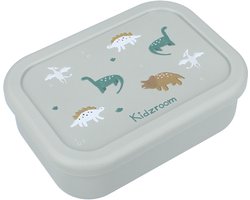 Kidzroom Small Talk Lunchbox - Groen - Dino's