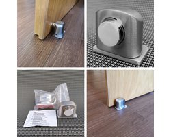 Kierr® Stop 100 Magnetische moderne Deurvastzetter - Deurstopper - Deuropenhouder - Blinde Montage - Zonder boren en schroeven - Zelfklevend - ook voor op Kunststof