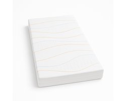 Kikishop Baby Matras 60×120 – Ademend & Hypoallergeen – Afneembare Wasbare Hoes – Comfortabele Ondersteuning