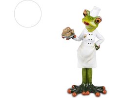 Kikker sculptuur cake bakker heel holland bakt - 19 cm - groen