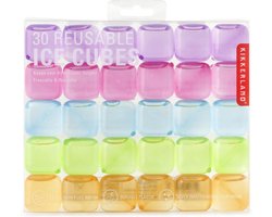 Kikkerland Herbruikbare ijsblokjes - Set van 30 - Ijsblokjesvorm - Kleur - Zomer - Cocktails