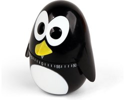 Kikkerland Kookwekker - In een vorm van een penguin - 60 minuten timer - Keuken accessoires
