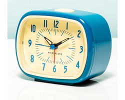 Kikkerland Retro Wekker - Classic Alarm Clock - Vintage - Blauw