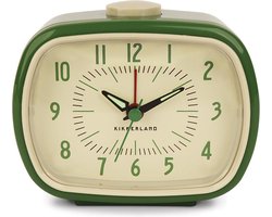 Kikkerland Vintage Retro Wekker Groen - Classic Alarm Clock - Slaapkamer accessoire - Klassiek ontwerp
