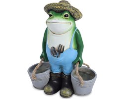 Kikkers Tuindecoratie - Standbeeld voor Tuin en Binnen, Perfect als Housewarming Cadeau