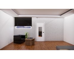 KILAMY - Deur plakspiegel groot - ca. 37x110 cm - Passpiegel - cadeautje - verjaardag - beauty - verzorging - passpiegel zelfklevend- decoratie - deurspiegel - langwerpig