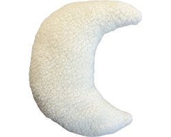 KimDo - Maan kussen - 27 cm - Baby kamer - Babykamer accessoires - Teddy - Woonkamer - Bank - Decoratiekussen