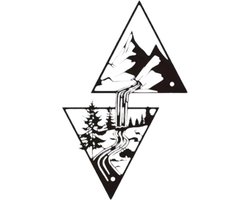 KimDo - Muurdecoratie waterval klein - Metaal - Decoratie - Woonkamer - Industrieel - Slaapkamer - Wanddecoratie - Abstract - decoratieve accessoires