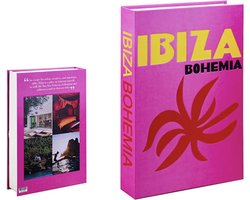 KimDo - Opberg boek - Ibiza Bohemia - Roze- Opbergbox - Opbergdoos - Decoratie woonkamer - Boeken - Nep boek - Opbergboek