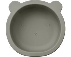 KimDo - Siliconen Beer Bakje - Groen - Met zuignap - Bakje - Schaaltjes - kinderservies - Kom - Baby - Kraamcadeau - Kind