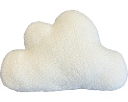 KimDo - Wolken kussen - 31 cm - Baby kamer - Babykamer accessoires - Teddy - Woonkamer - Bank - Decoratiekussen