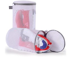 Kimmama Schoenen Waszak Sneaker Mesh Was- en Reinigingstas 125 g/m² Mesh Stof Duurzame en Herbruikbare Waszak, Reisorganisatietas (7"× 15")