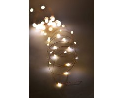 KIMU® Led WK 2026 Hup Holland Supporter Lampjes Snoer - Warm Wit 5 meter Lichtsnoer - Kerstverlichting Verlichting Kleding Lichtjes Ledlampjes Streng Multicolor CR2032