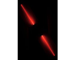 KIMU Lightsaber 66 cm - 2 stuks Koppelbaar - Lichtzwaard Space Star - Licht Zwaard LED Gekleurde Lamp Stok Lampjes Gekleurd Wars Festival