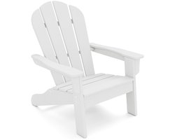 Kinder Adirondack Stoel van HDPE met Ergonomische Rugleuning Adirondack Stoel Wit