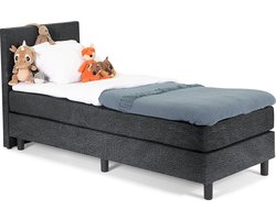 Kinder Boxspring luxe 120x200 Antracite