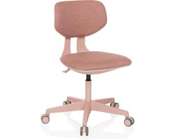 Kinder Bureaustoel Kid Colore - Ergonomische Kinderstoel Voor Studie En Thuis - Comfortabele Stoffen Zitting - In Hoogte Verstelbaar - Roze