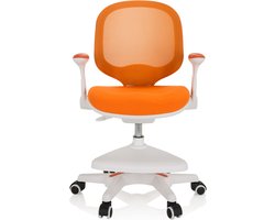 Kinder bureaustoel KID ERGO groeit mee met het kind Stof/Netstof oranje hjh OFFICE