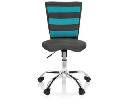 Kinder bureaustoel KIDDY COMFORT I Netstof Grijs / Turkoois hjh OFFICE