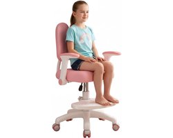 Kinder Bureaustoel - Studie Stoel - Thuis Leren - Verstelbare Diepte & Hoogte - 45 x 45 x 99 cm