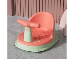 Kinder Douche Stoeltje Comfort - Draagbare Douchezit voor Baby's en Peuters - Oranje - Veilig & Gemakkelijk in Gebruik - Ideaal voor Groei