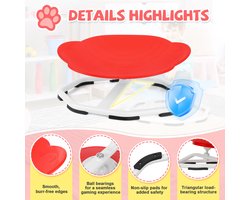 Kinder Draaistoel Sensorische Draaistoel voor kinderen Stabiel Veilig Verbeter de balans- en coördinatievaardigheden rood