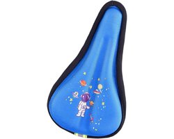 Kinder Fietszadelhoes - Zadelkussen - Comfortabel Fietsen - Dikke Siliconen Vulling - Maat M - Blauw