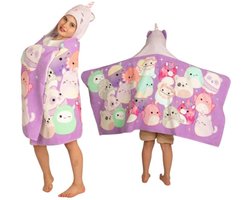 Kinder Handdoek met Capuchon - Badjas Poncho - Na het zwemmen - Superzachte Katoen - 60x127 cm - Multicolor