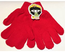 kinder handschoenen - one size - kinderhandschoen - Rood