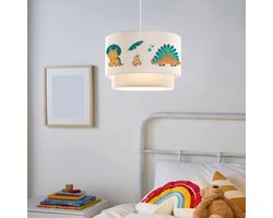 Kinder hanglamp Lurgan E27 wit met dinosaurus motief lux.pro