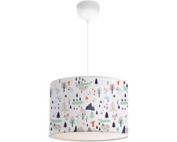 Kinder hanglamp Rugby wit met boommotief lux.pro