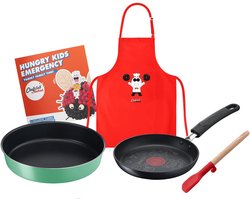 Kinder Keukenset voor Creatieve Kookavonturen – Pannenkoekenpan, Springvorm, Mini-Spatel en Receptenboekje