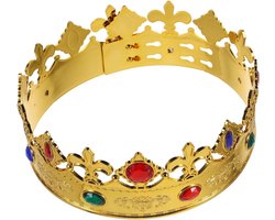 Kinder Kroon - Hoofdband Accessoire - Feestdagen Verjaardagen - Koninklijk Ontwerp - 60 x 19 x 7 cm - Goud