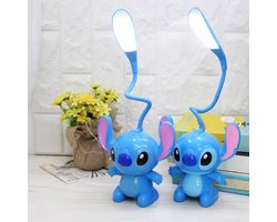Kinder LED Bureaulamp – Flexibele Tafellamp – Nachtlamp in Cartoon Design – Oplaadbaar – Blauw