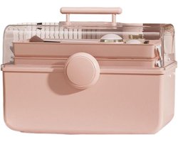 Kinder opbergdoos - Accessoire organizer - Sieraden organiseren - Stofdicht ontwerp - 28 x 15.5 x 15.5 cm - Transparant