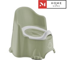 Kinder plaspotje - Hoge rugsteun - WC potje met deklseltje - Zindelijkheid trainen - Binnenpot Uitneembaar - Makkelijk schoonmaken - Kleur Mint