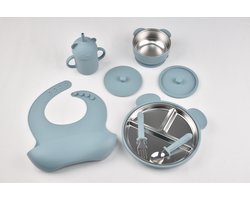 Kinder RVS serviesset - Blauw