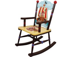 Kinder Schommelstoel - Piraat Stoel - Spelen en Ontspannen - Handgesneden Design - 42.55 x 57.48 x 73.66 cm - Multicolor