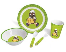 Kinder Servies Set - Melamine Servies - Maaltijden Eten - Vaatwasserbestendig - 5 Delig - Multicolor