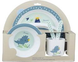 Kinder Servies Set met Dinosaurus Thema en Antislip Onderkant