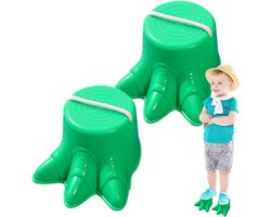 Kinder Stelten - Loop Emmer - Buitenspelen Balans - Verstelbaar Touw - 15x85x12cm - Groen