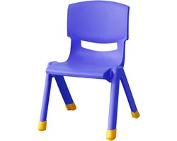 Kinder Tafel en Stoel Set - Kindermeubelen Set - Spelen en Leren - Stapelbaar en Verstelbaar - 55cm - Doorzichtig