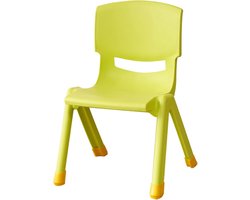 Kinder Tafel Stoel - Kindermeubel Set - Creatief Spelen - Stapelbaar Ontwerp - 55cm Hoog - Transparant